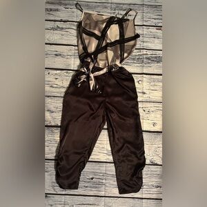 Elegant Black Satin Jumpsuit